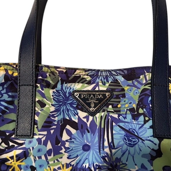 Prada Floral Nylon Tote - Picture 10 of 15